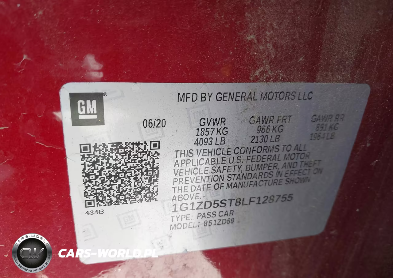 2020 Chevrolet Malibu Fwd Lt VIN:1G1ZD5ST8LF128755 - 9
