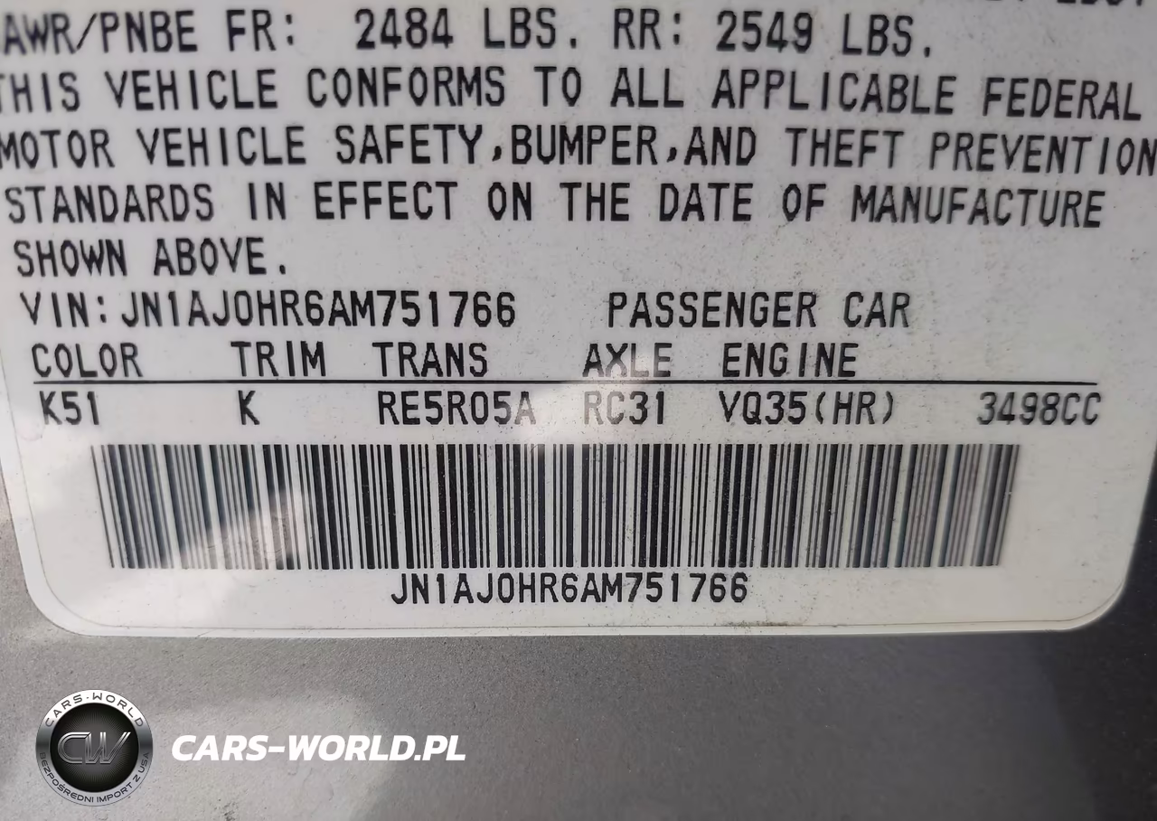 2010 Infiniti Ex35 Journey VIN:JN1AJ0HR6AM751766 - 9