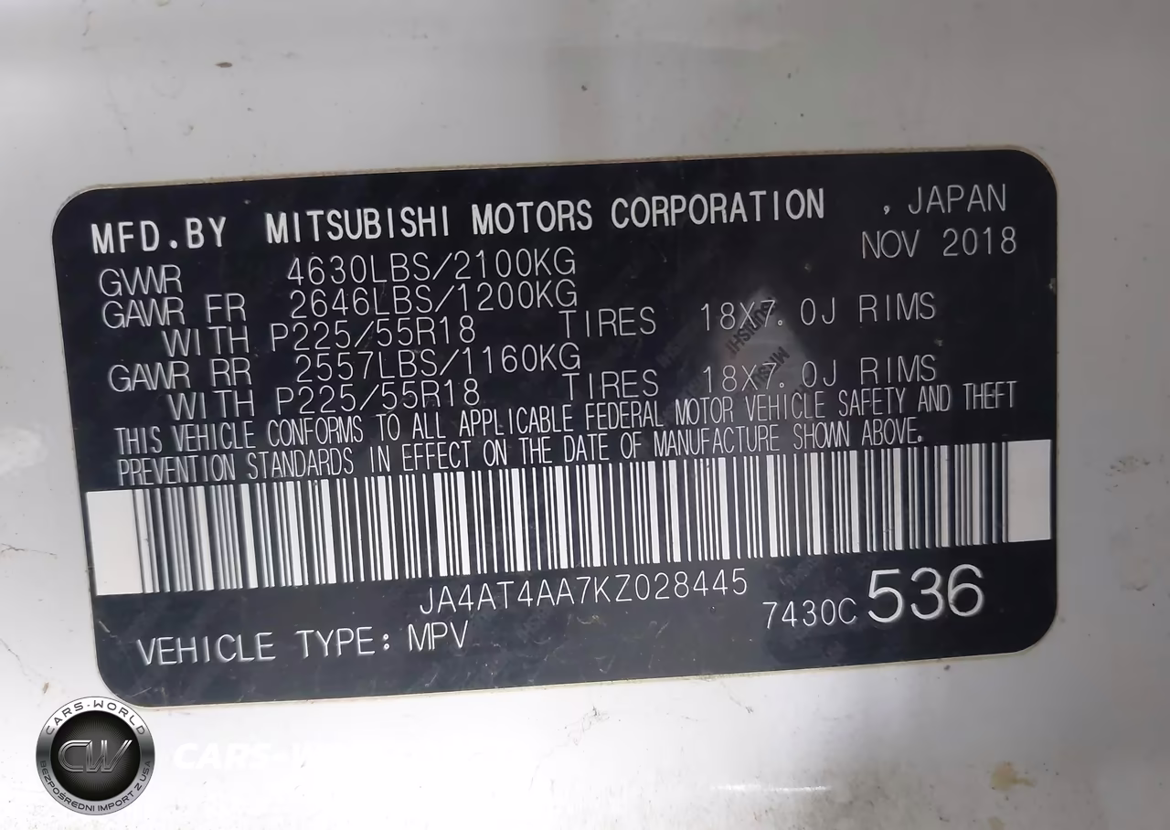 2019 Mitsubishi Eclipse Cross Le-Se-Sp VIN:JA4AT4AA7KZ028445 - 9