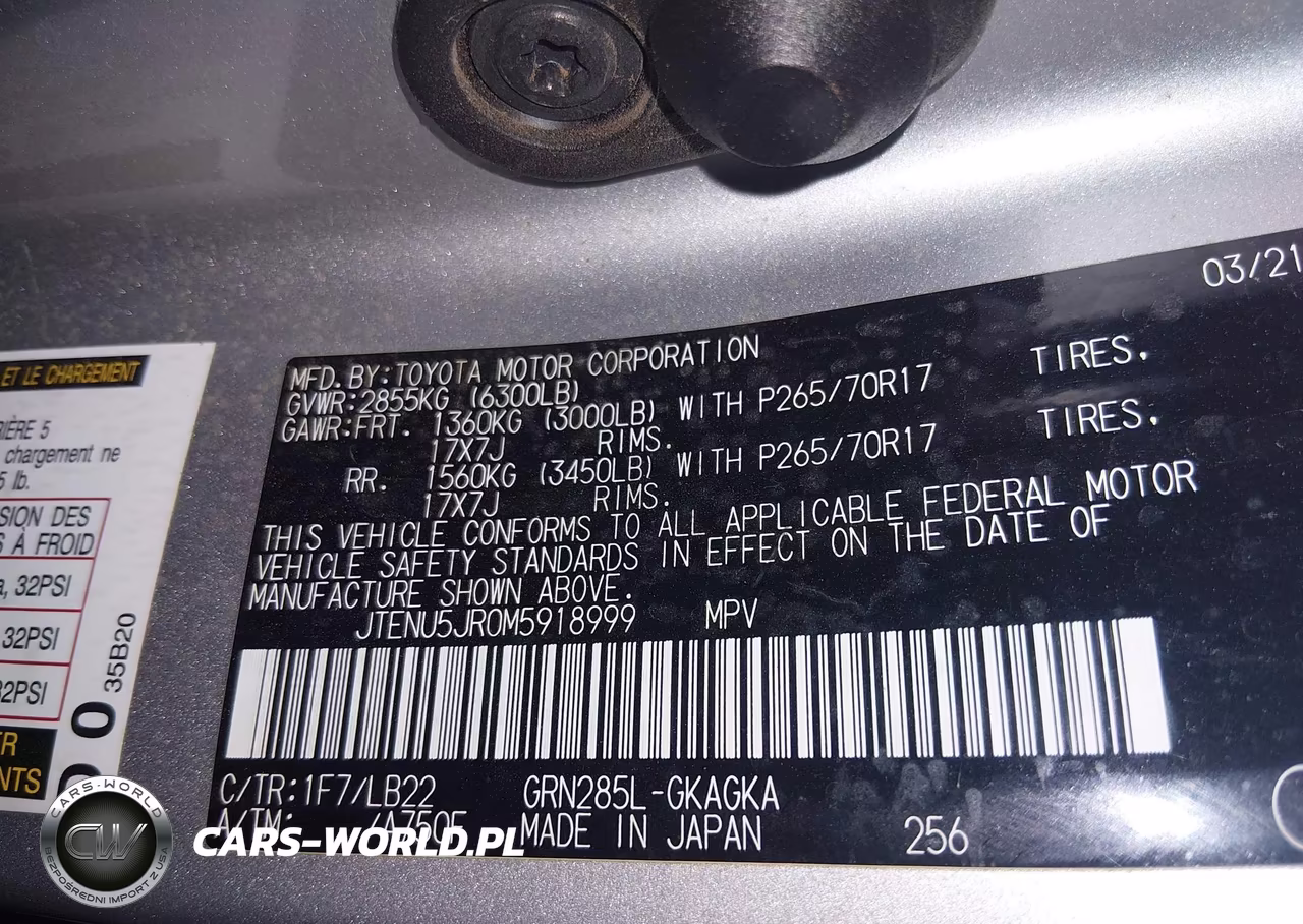 2021 Toyota 4Runner Sr5 Premium VIN:JTENU5JR0M5918999 - 9