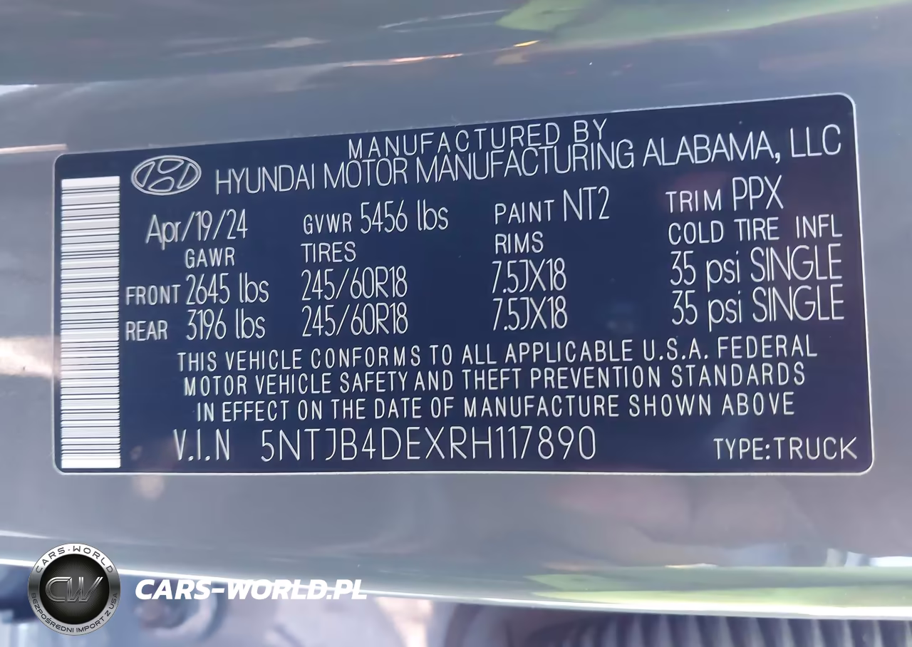 2024 Hyundai Santa Cruz Sel VIN:5NTJB4DEXRH117890 - 9