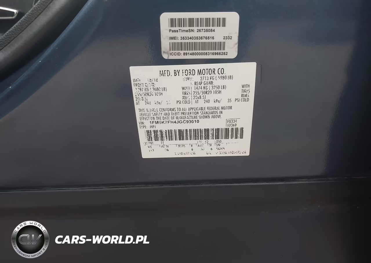 2018 Ford Explorer Limited VIN:1FM5K7FH4JGC93010 - 9