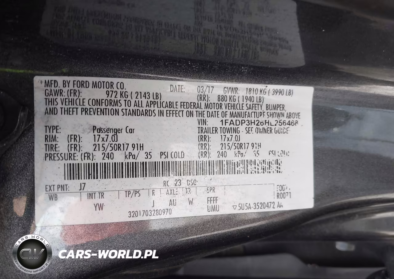 2017 Ford Focus Sel VIN:1FADP3H26HL256468 - 9