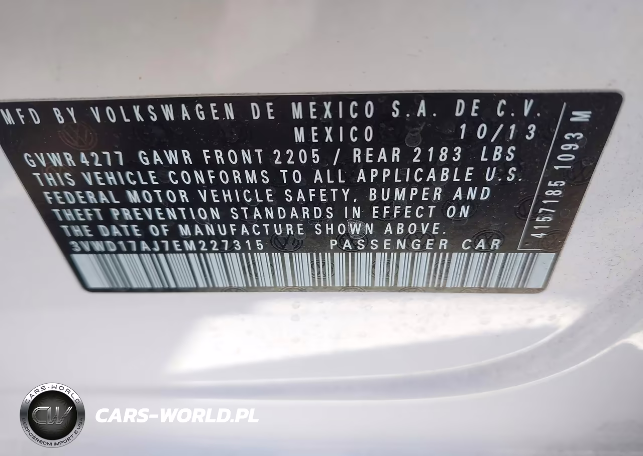 2014 Volkswagen Jetta 1.8T Se VIN:3VWD17AJ7EM227315 - 9