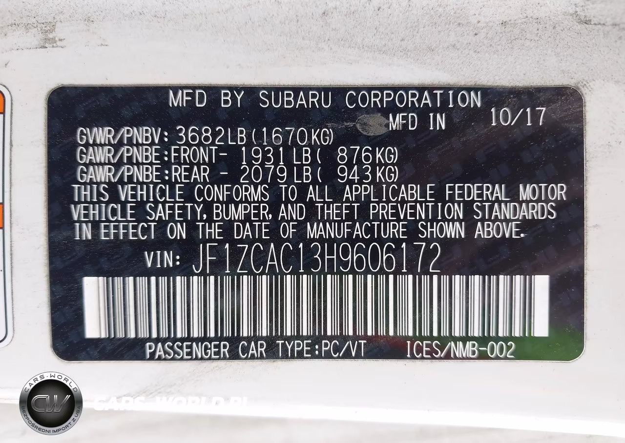 2017 Subaru Brz Limited VIN:JF1ZCAC13H9606172 - 9
