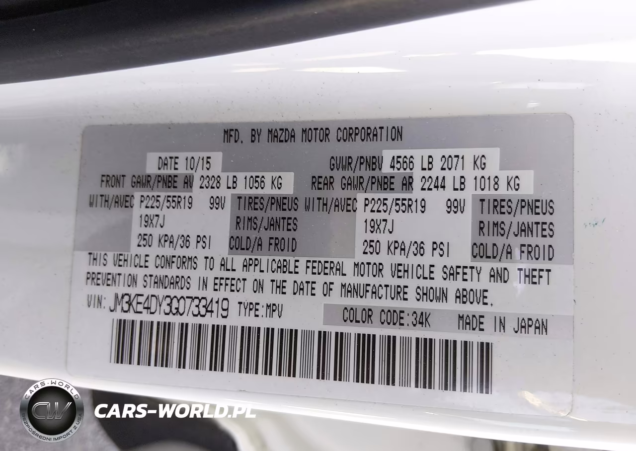2016 Mazda Cx-5 Grand Touring VIN:JM3KE4DY3G0733419 - 9