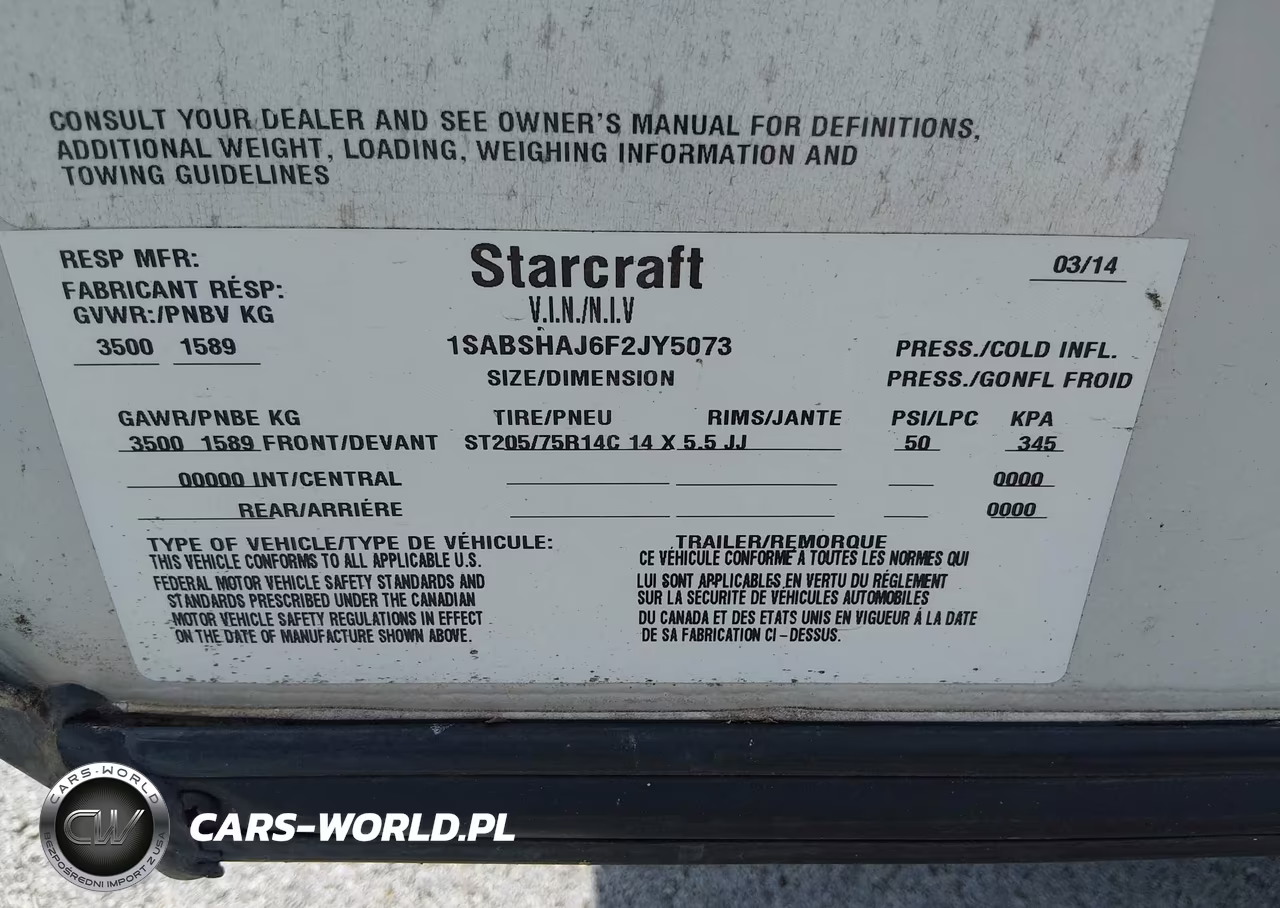 2015 Starcraft Launch Travel Trailer VIN:1SABSHAJ6F2JY5073 - 9