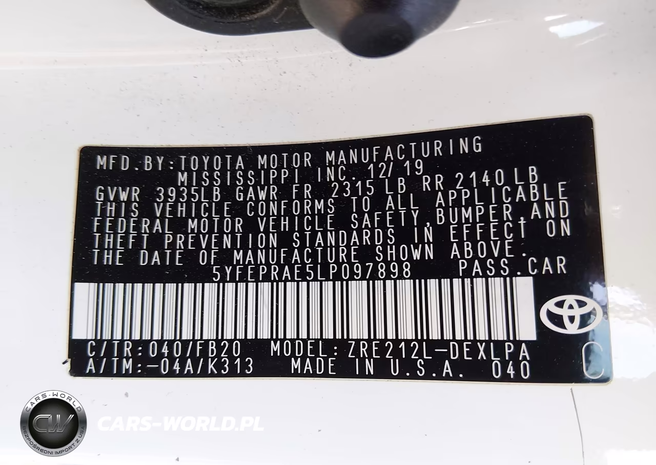 2020 Toyota Corolla Le VIN:5YFEPRAE5LP097898 - 9