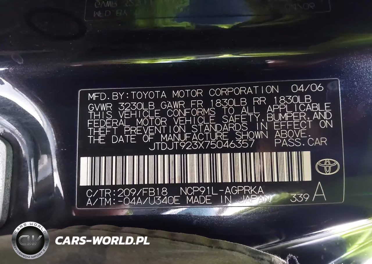 2007 Toyota Yaris VIN:JTDJT923X75046357 - 9