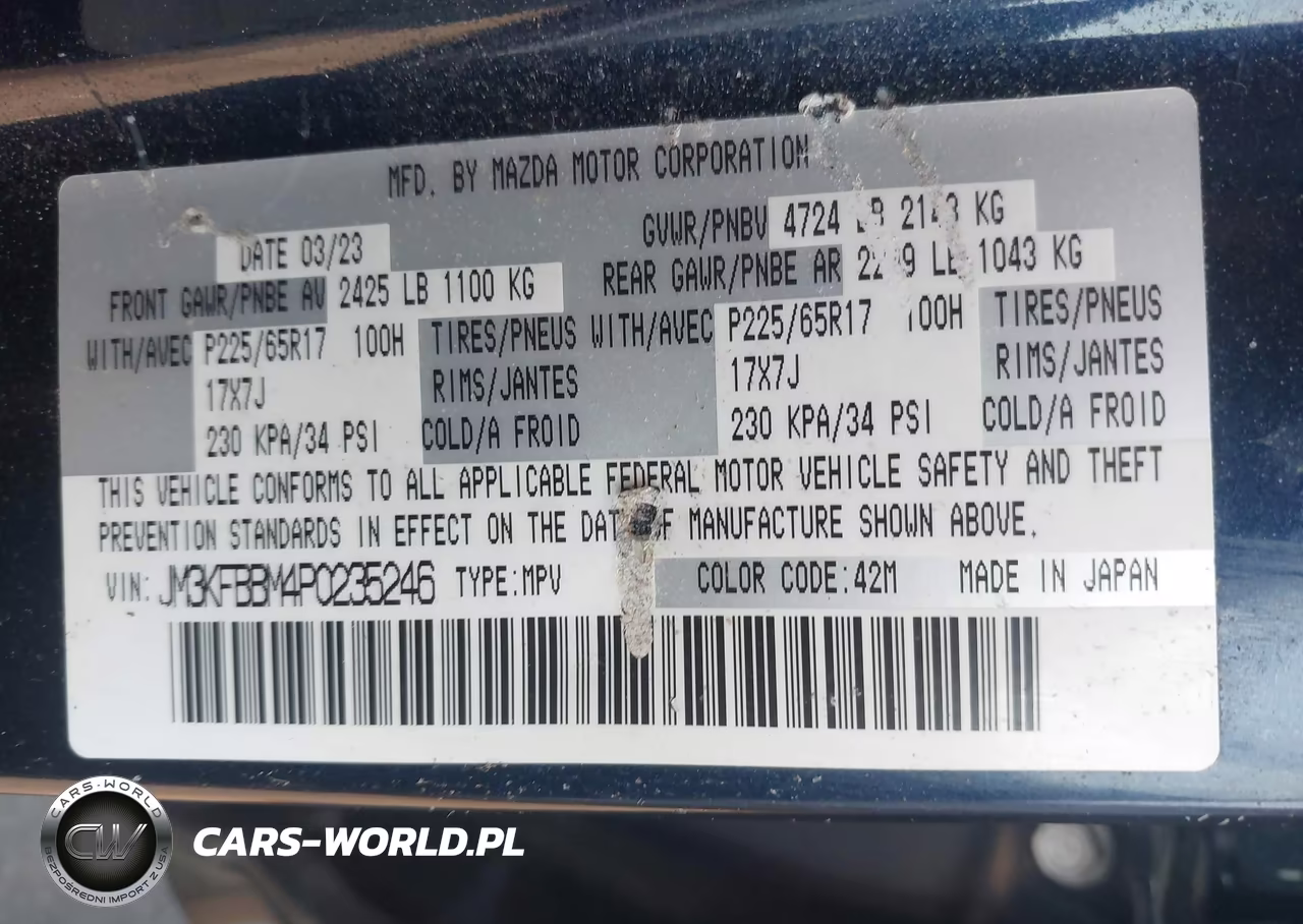 2023 Mazda Cx-5 2.5 S Select VIN:JM3KFBBM4P0235246 - 9