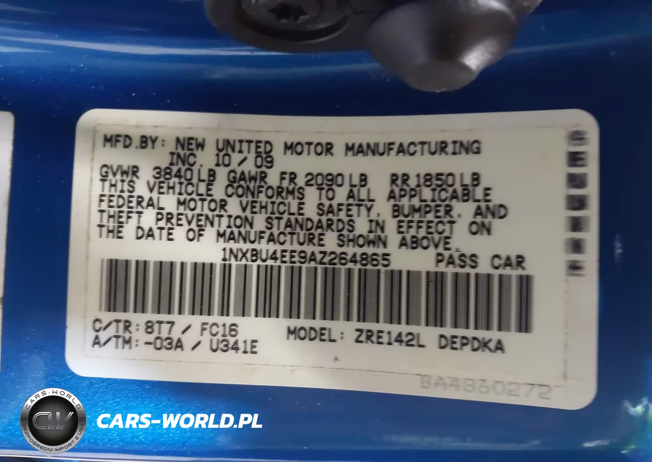 2010 Toyota Corolla Le VIN:1NXBU4EE9AZ264865 - 9