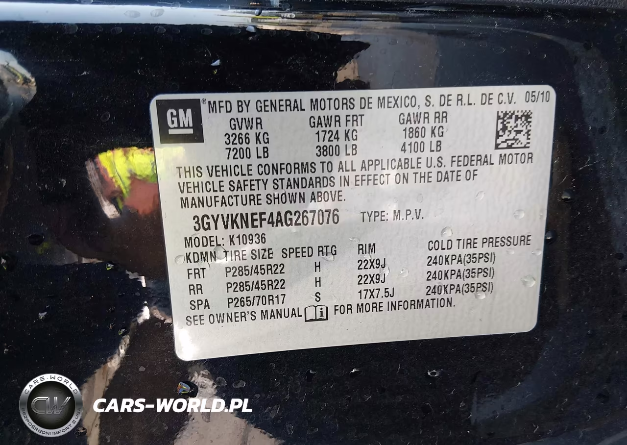 2010 Cadillac Escalade Ext Premium VIN:3GYVKNEF4AG267076 - 9
