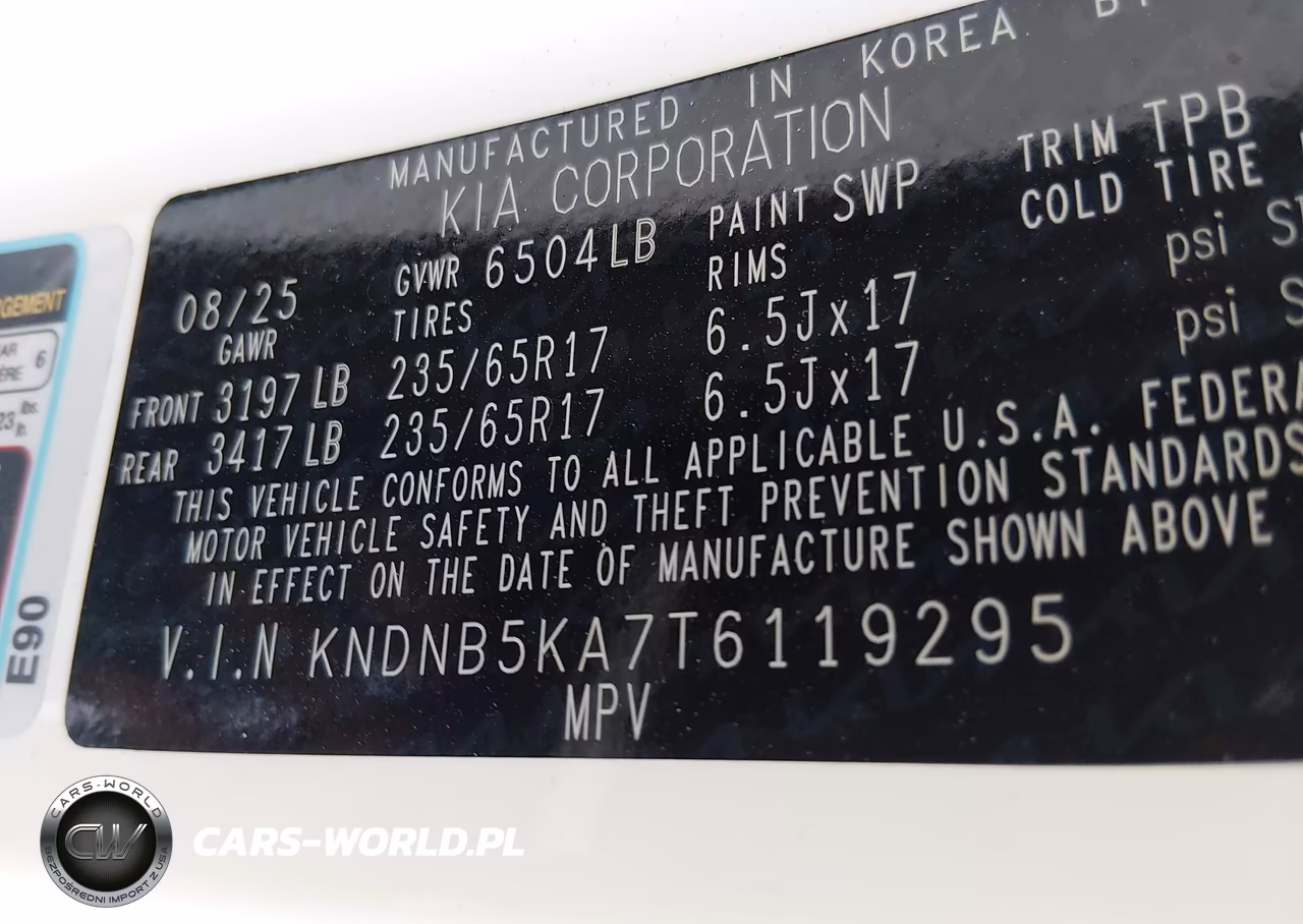 2026 Kia Carnival Mpv Hybrid Lxs VIN:KNDNB5KA7T6119295 - 9