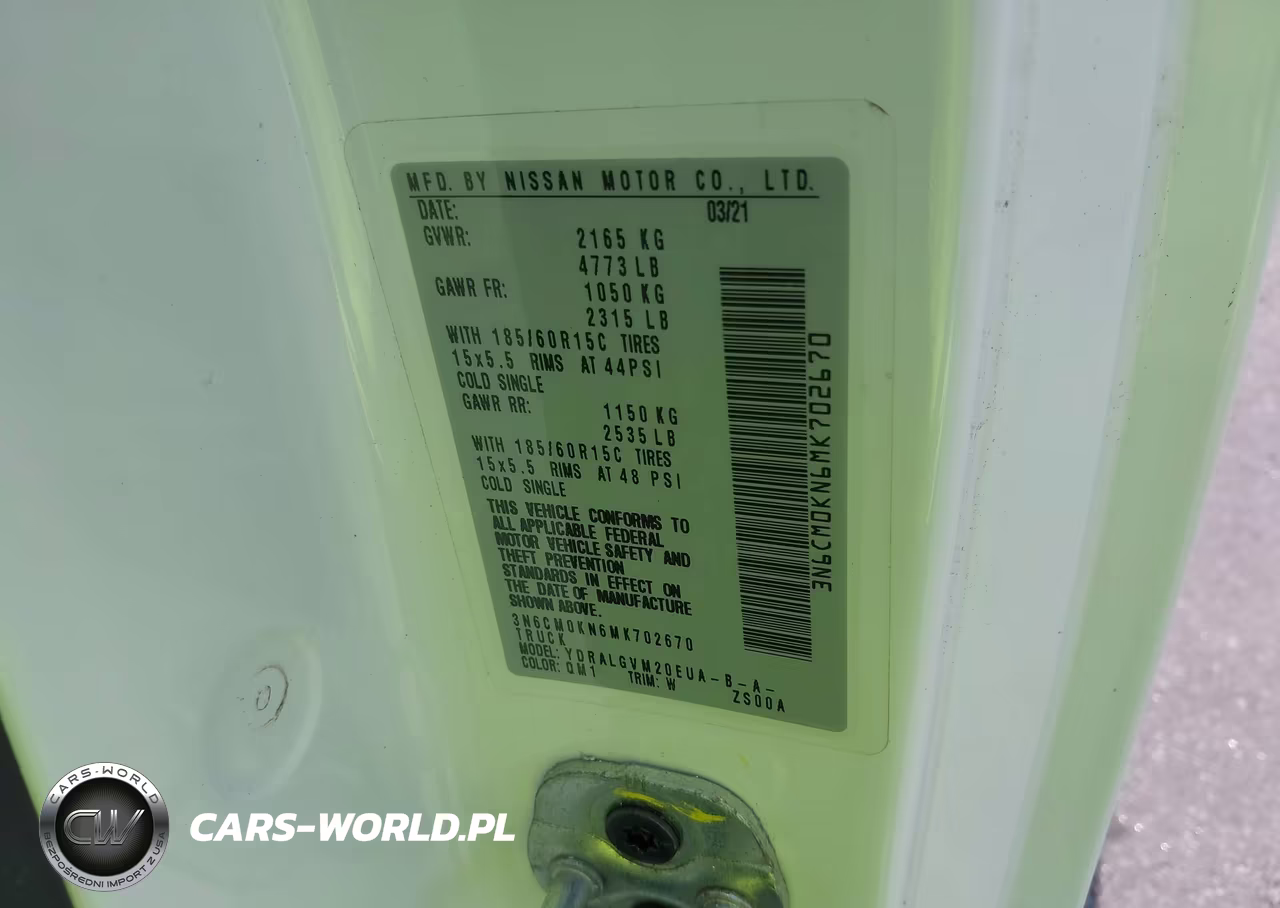 2021 Nissan Nv200 Cargo Sv Xtronic Cvt VIN:3N6CM0KN6MK702670 - 9