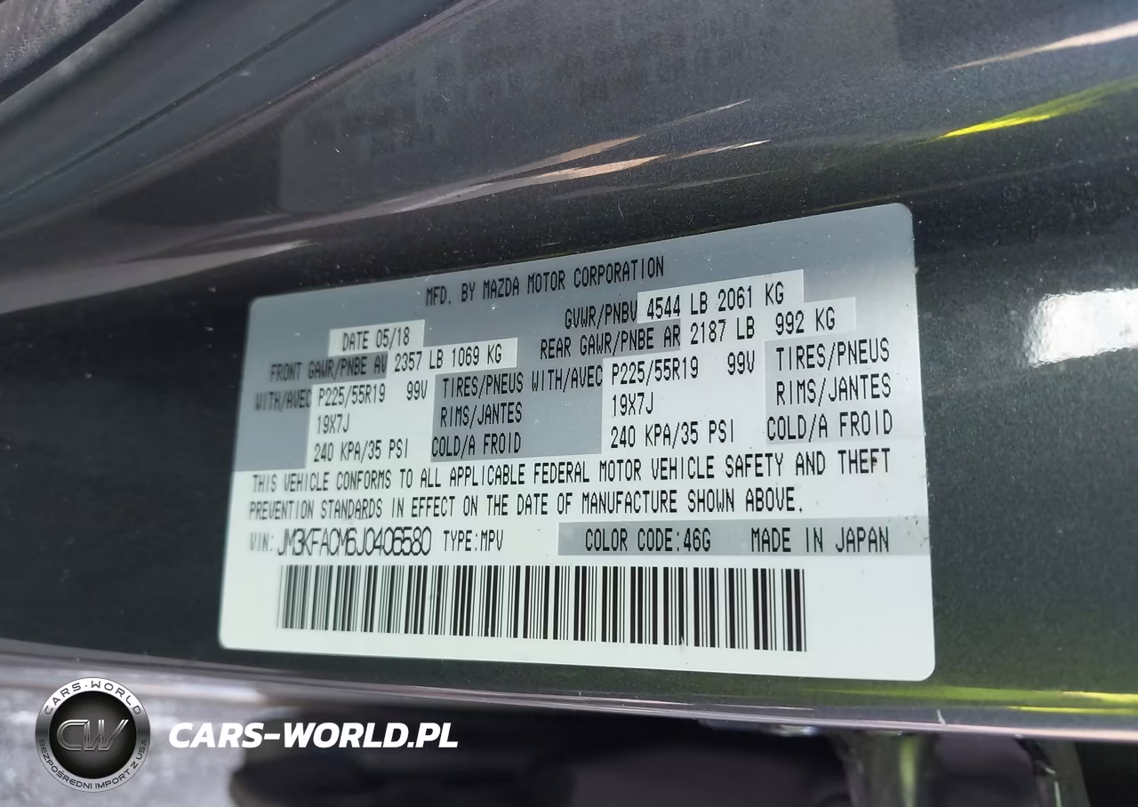 2018 Mazda Cx-5 Touring VIN:JM3KFACM6J0406580 - 9