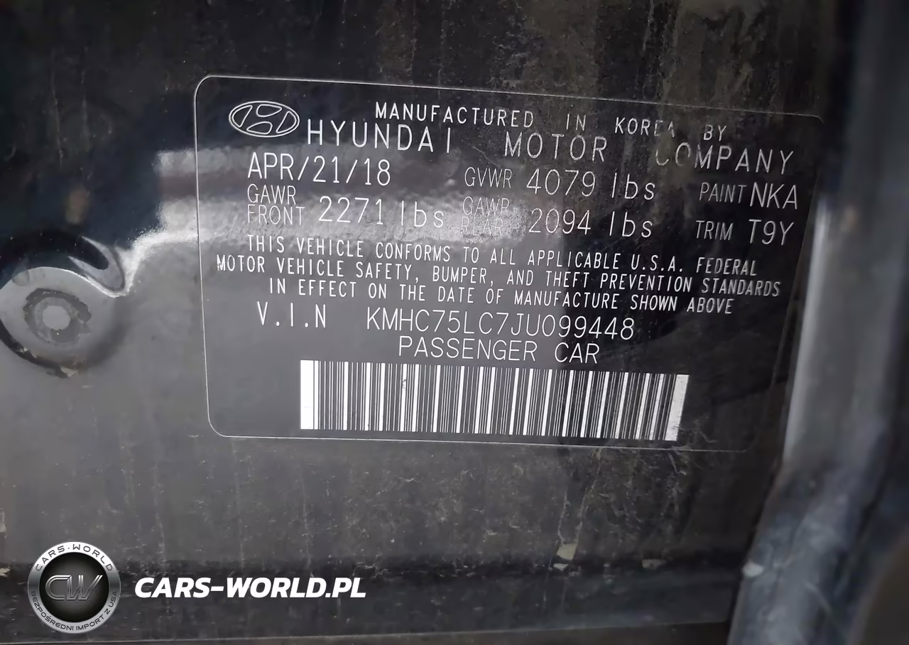 2018 Hyundai Ioniq Hybrid Sel VIN:KMHC75LC7JU099448 - 9