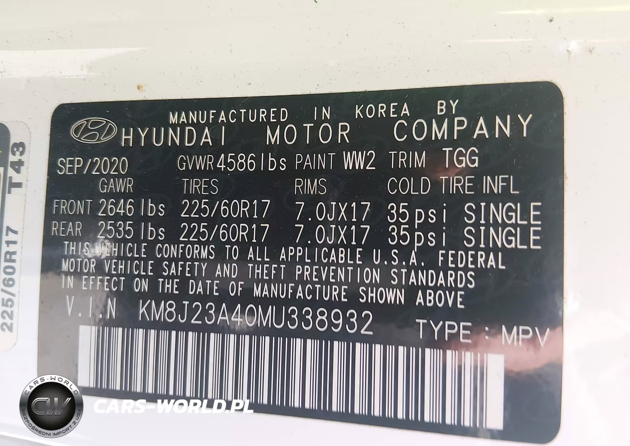 2021 Hyundai Tucson Se VIN:KM8J23A40MU338932 - 9
