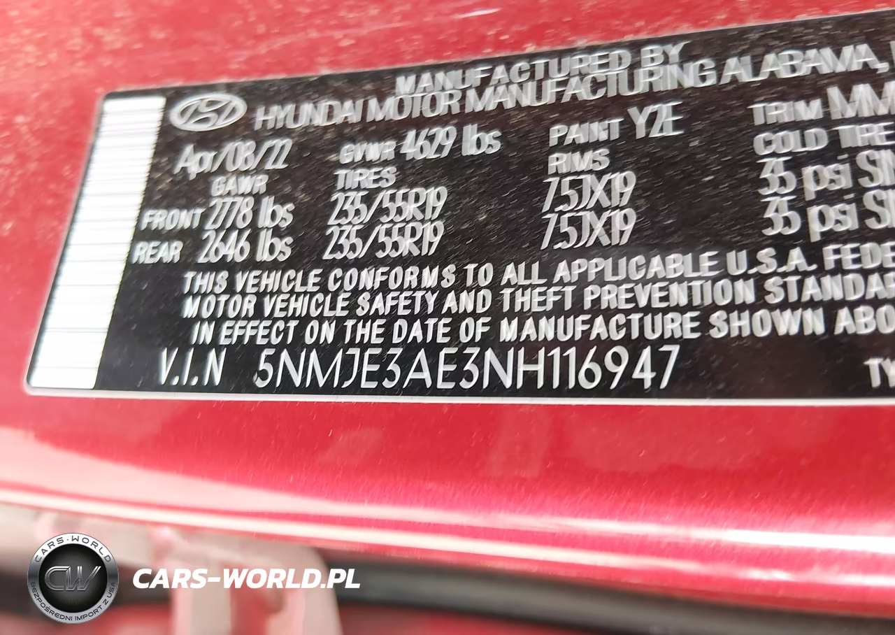 2022 Hyundai Tucson Limited VIN:5NMJE3AE3NH116947 - 9