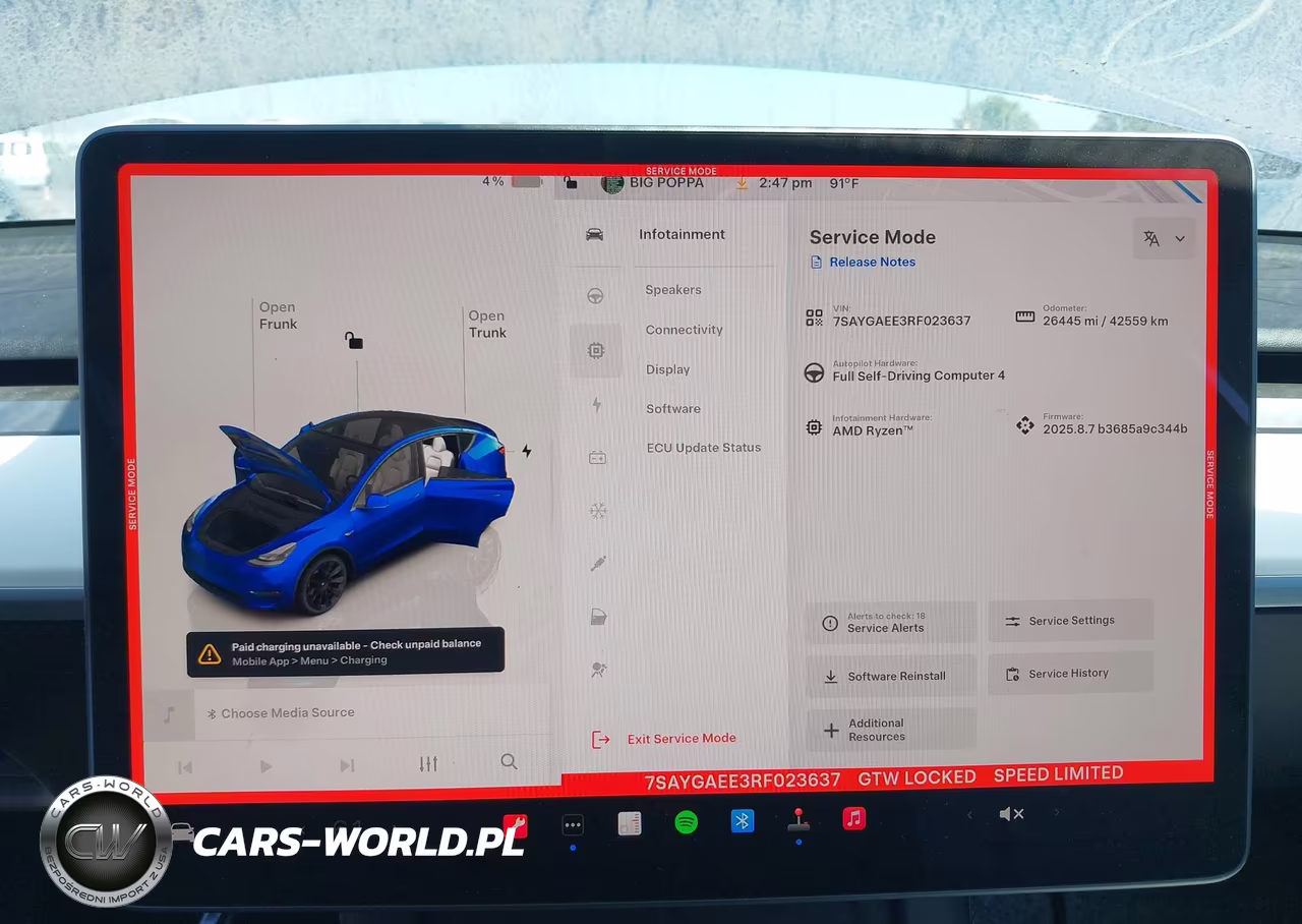 2024 Tesla Model Y Long Range Dual Motor All-Wheel Drive VIN:7SAYGAEE3RF023637 - 19