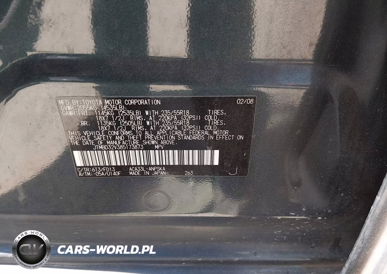 2008 Toyota Rav4 Sport VIN:JTMBD32V385173873 - 9