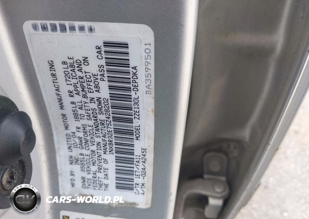 2005 Toyota Corolla Ce VIN:1NXBR32E75Z428202 - 9