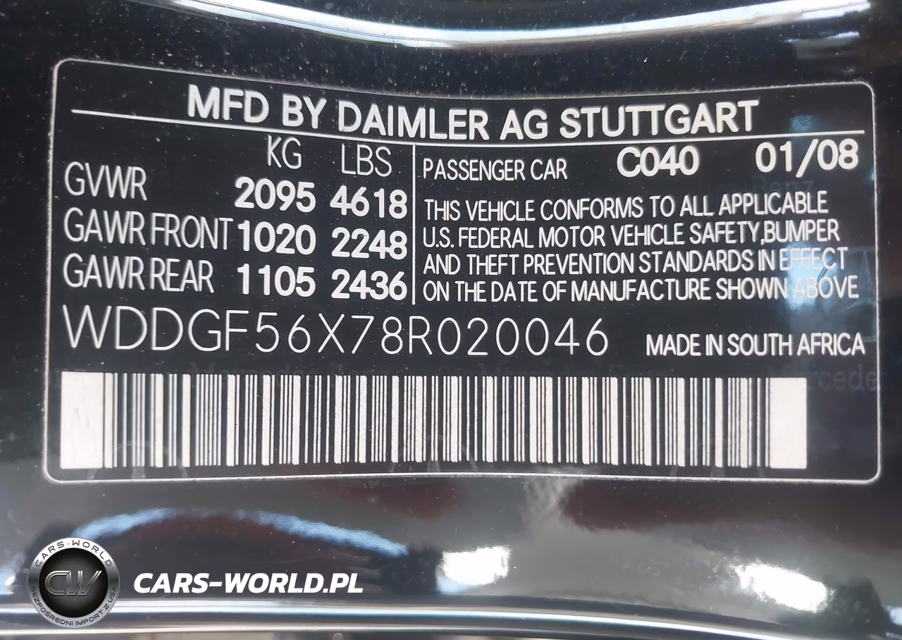2008 Mercedes-Benz C 350 Sport VIN:WDDGF56X78R020046 - 9