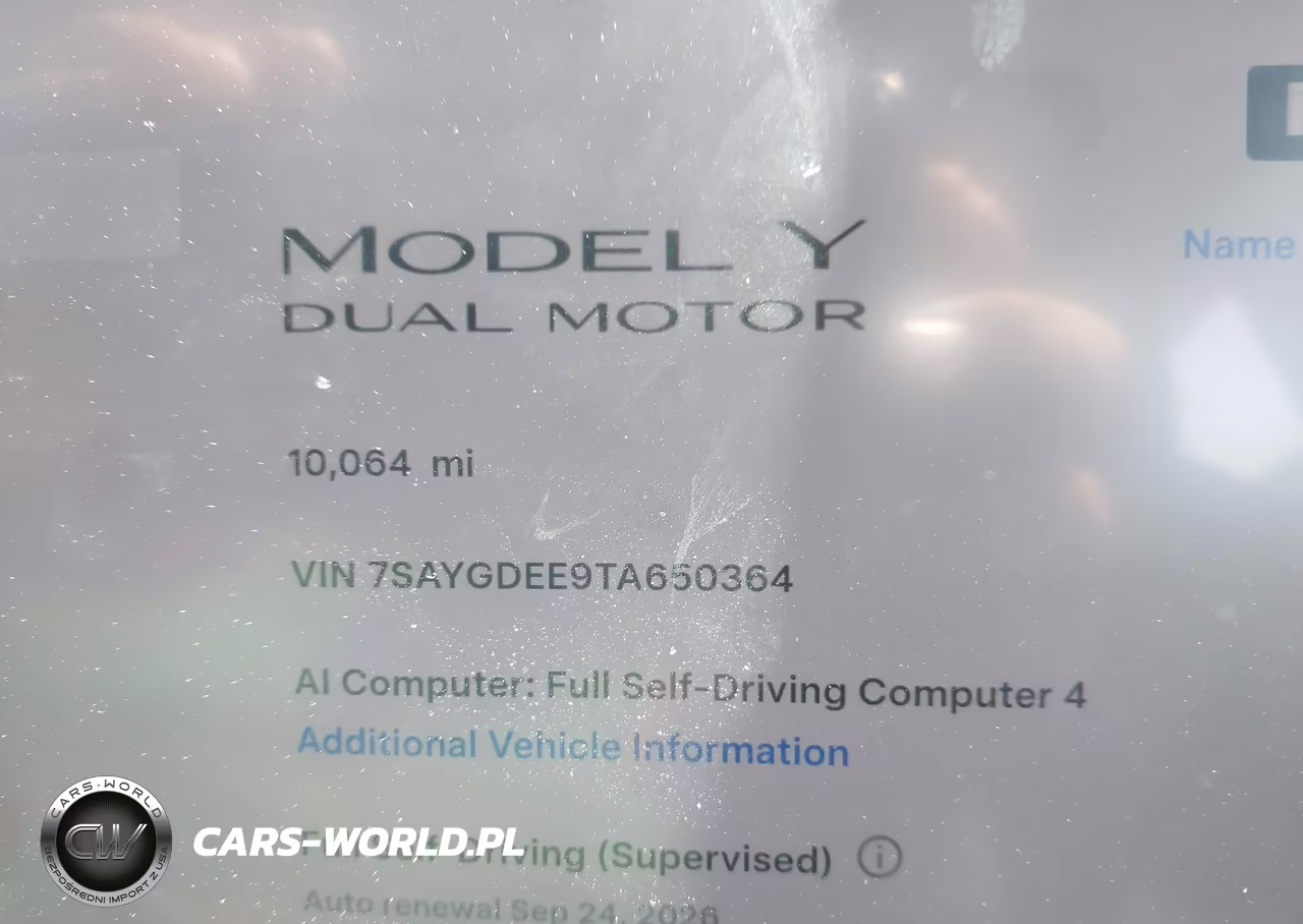 2026 Tesla Model Y VIN:7SAYGDEE9TA650364 - 7