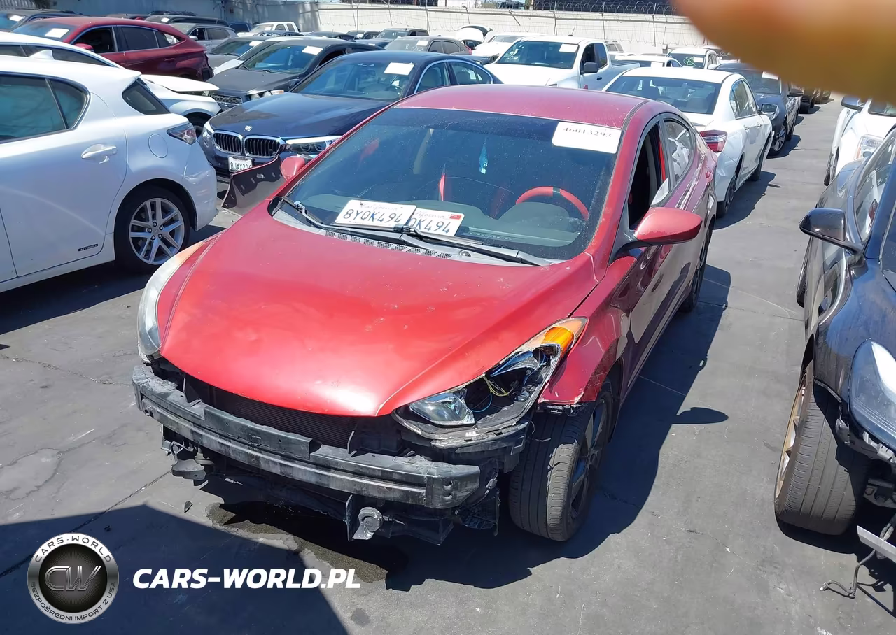 2013 Hyundai Elantra Gls VIN:KMHDH4AE0DU590724 - 2