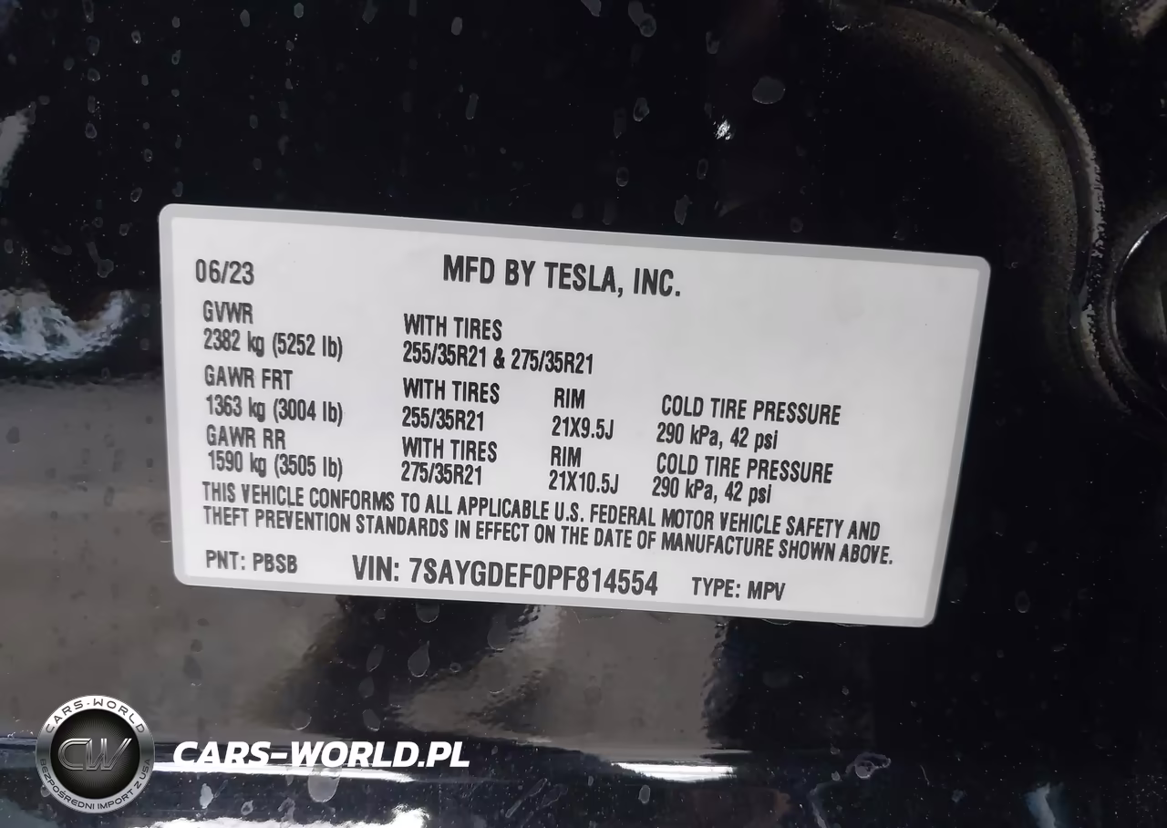 2023 Tesla Model Y Performance Dual Motor All-Wheel Drive VIN:7SAYGDEF0PF814554 - 9