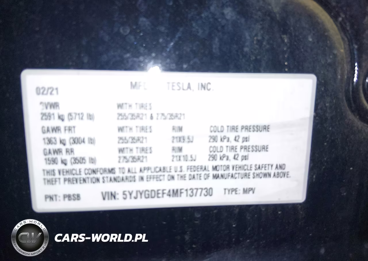 2021 Tesla Model Y Performance Dual Motor All-Wheel Drive VIN:5YJYGDEF4MF137730 - 9