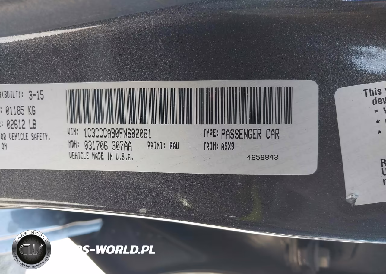 2015 Chrysler 200 Limited VIN:1C3CCCAB0FN682061 - 9
