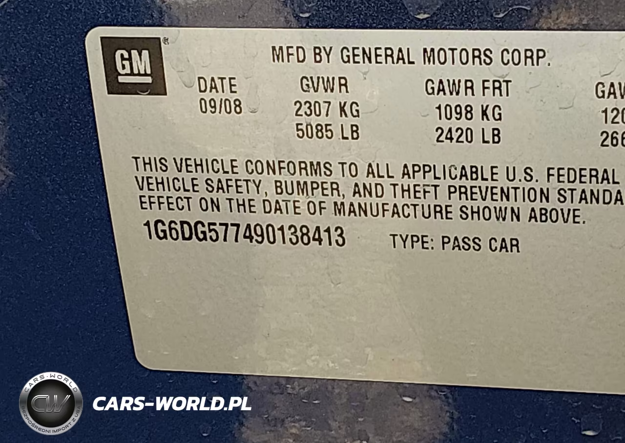 2009 Cadillac Cts Standard VIN:1G6DG577490138413 - 9
