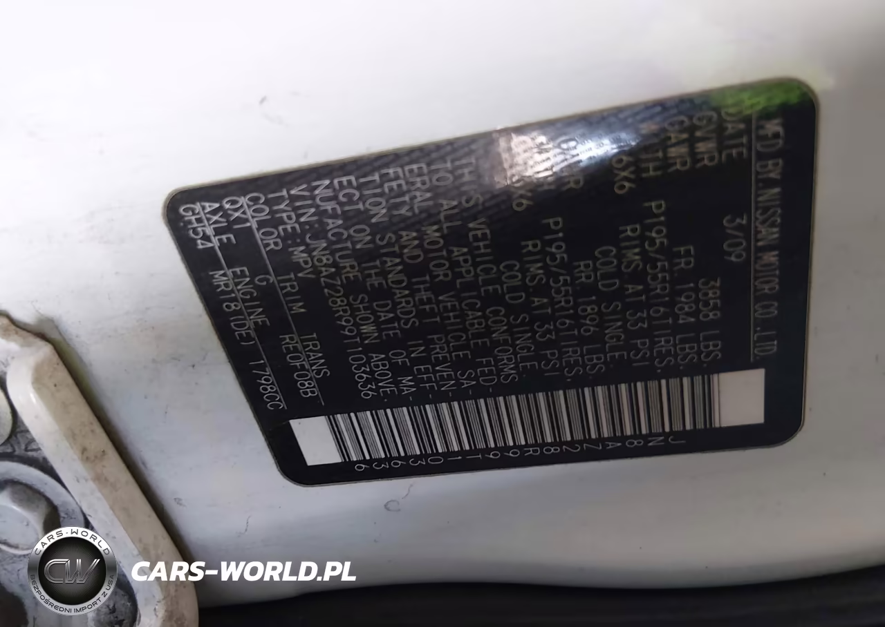 2009 Nissan Cube 1.8 Krom VIN:JN8AZ28R99T103636 - 9
