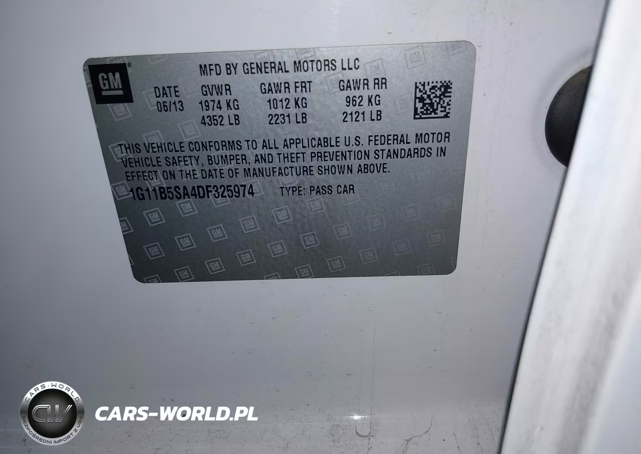 2013 Chevrolet Malibu 1Ls VIN:1G11B5SA4DF325974 - 9