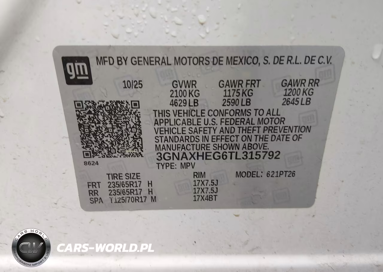 2026 Chevrolet Equinox Fwd Lt VIN:3GNAXHEG6TL315792 - 9