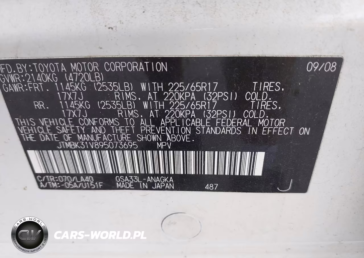 2009 Toyota Rav4 Limited V6 VIN:JTMBK31V895073695 - 9