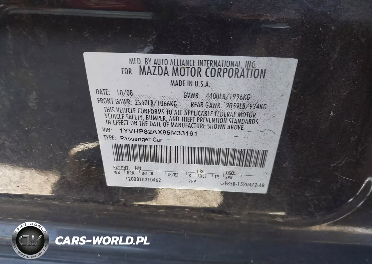 2009 Mazda Mazda6 I Grand Touring VIN:1YVHP82AX95M33161 - 9