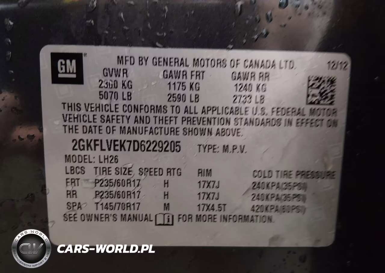 2013 GMC Terrain Slt-1 VIN:2GKFLVEK7D6229205 - 9