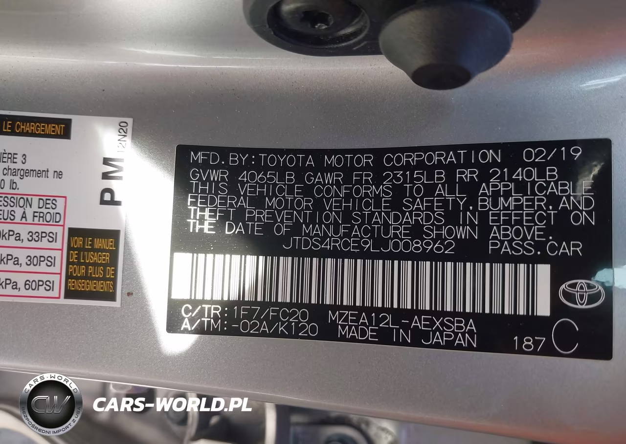 2020 Toyota Corolla Se VIN:JTDS4RCE9LJ008962 - 9
