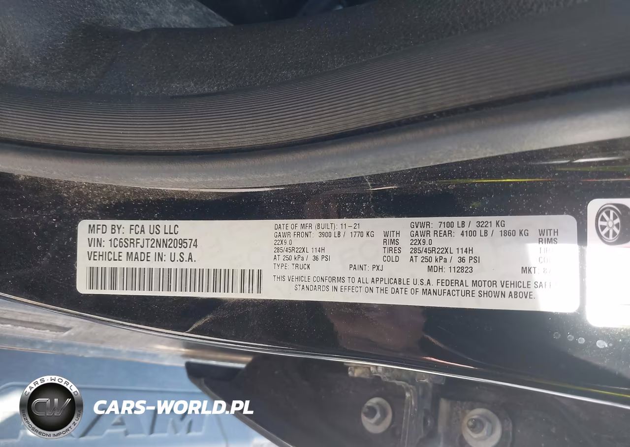 2022 Ram 1500 Laramie 4X4 5'7 Box VIN:1C6SRFJT2NN209574 - 9