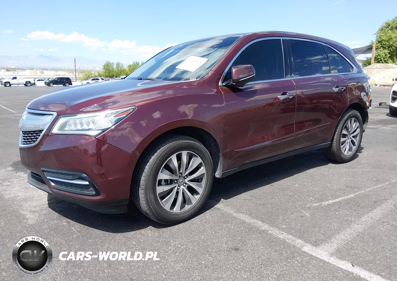 2014 Acura Mdx Technology Package VIN:5FRYD3H41EB011516 - 2