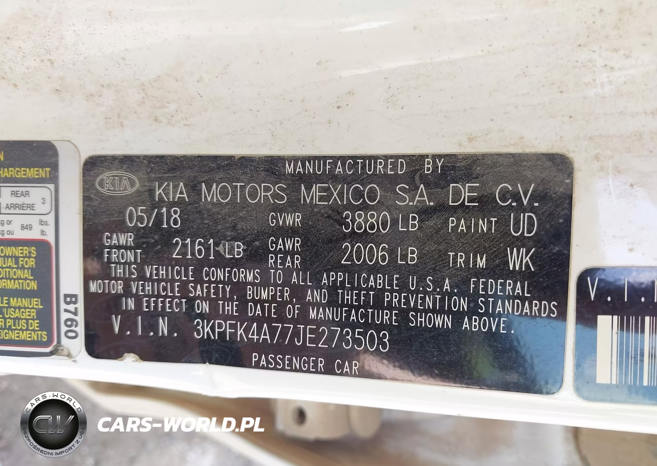 2018 Kia Forte Lx VIN:3KPFK4A77JE273503 - 9