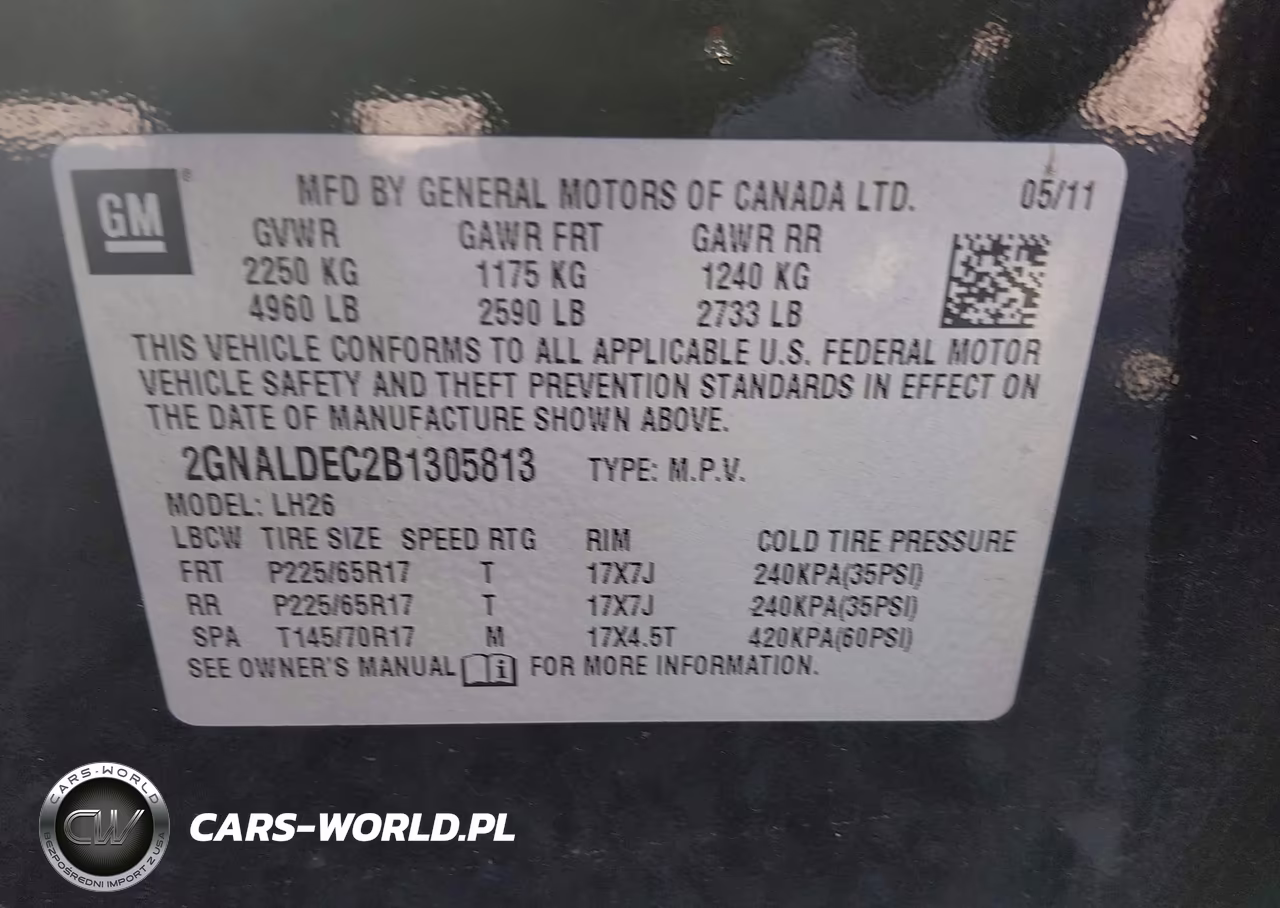 2011 Chevrolet Equinox 1Lt VIN:2GNALDEC2B1305813 - 9