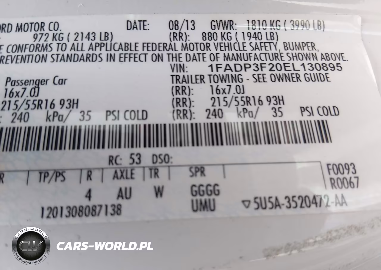 2014 Ford Focus Se VIN:1FADP3F20EL130895 - 9