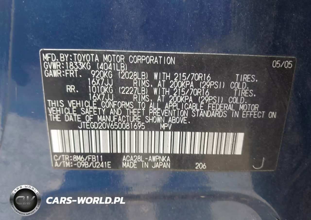 2005 Toyota Rav4 VIN:JTEGD20V650081695 - 9