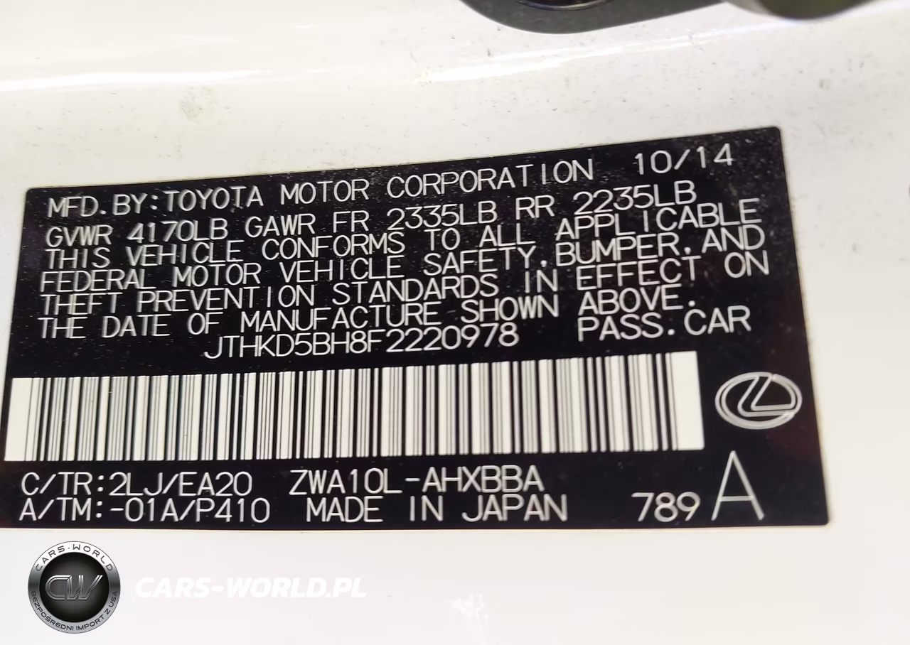 2015 Lexus Ct 200H VIN:JTHKD5BH8F2220978 - 9