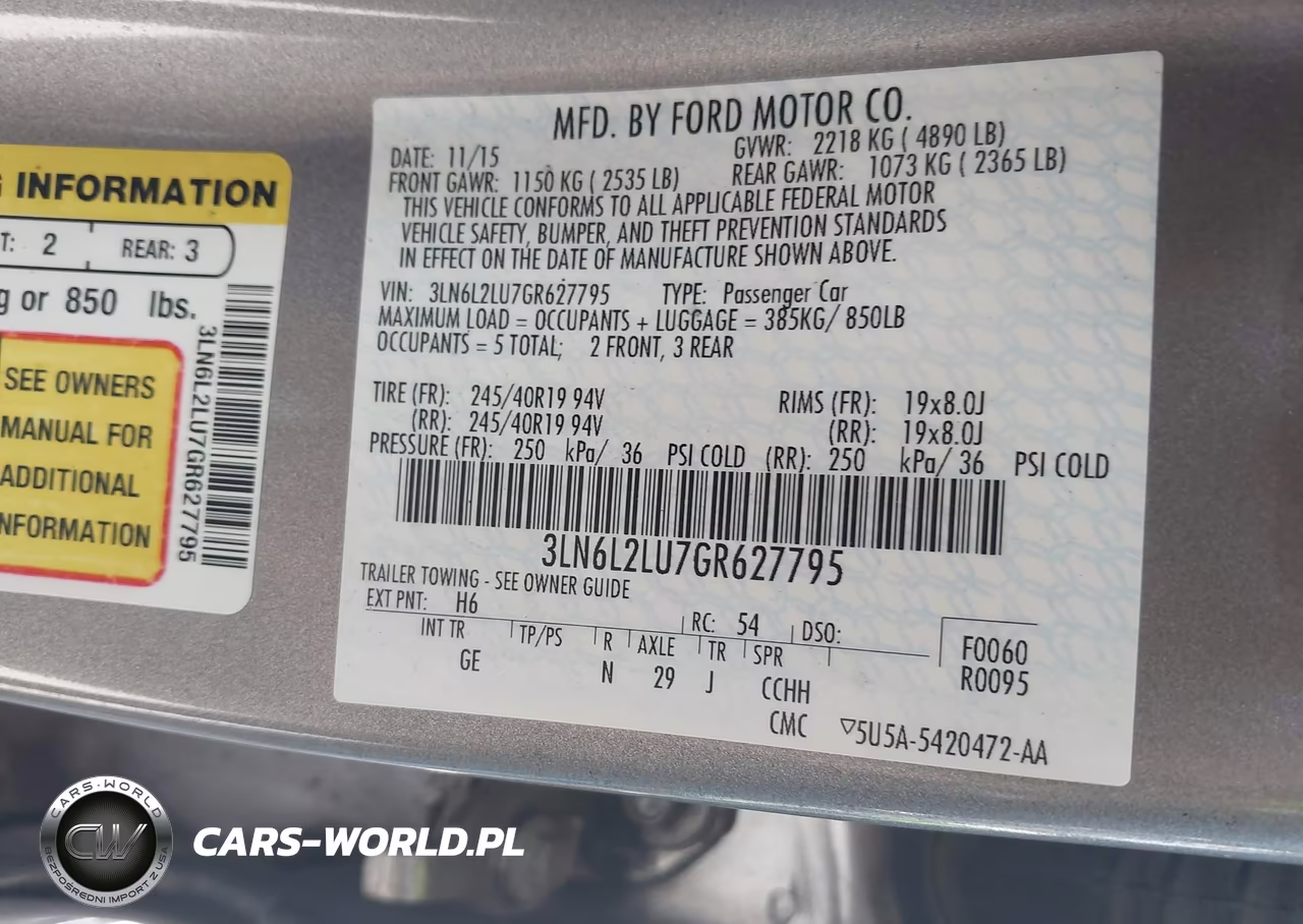2016 Lincoln Mkz Hybrid VIN:3LN6L2LU7GR627795 - 9