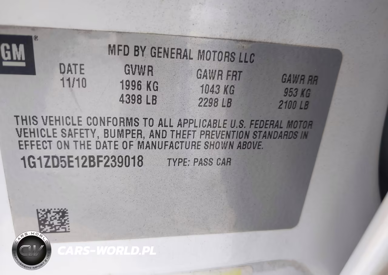 2011 Chevrolet Malibu 2Lt VIN:1G1ZD5E12BF239018 - 9