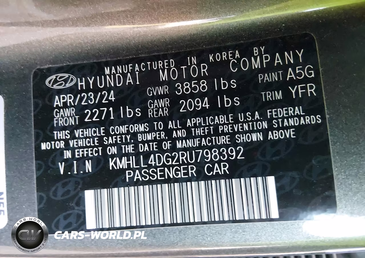 2024 Hyundai Elantra Se VIN:KMHLL4DG2RU798392 - 9