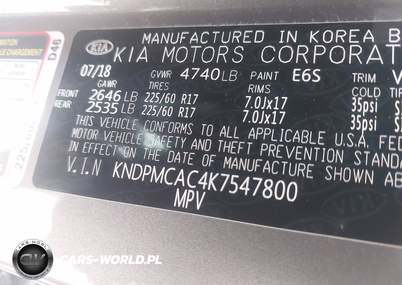 2019 Kia Sportage Lx VIN:KNDPMCAC4K7547800 - 9